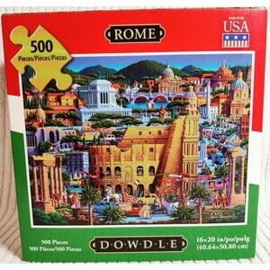 Dowdle Jigsaw Puzzle -Rome, Italy  500 Pieces - New